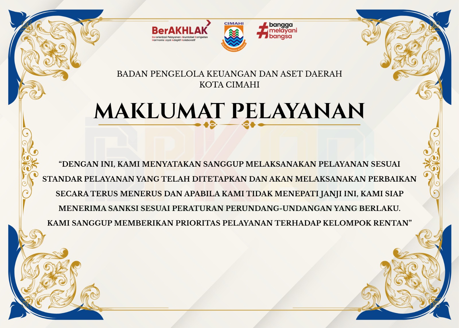 Maklumat Pelayanan